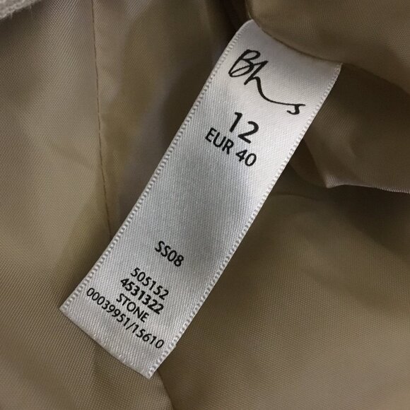 Bhs Linen Blend Safari Blazer Jacket - Picture 7 of 16